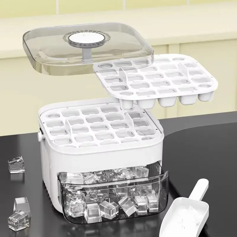 Meal Prep Box - Cube Ice Maker with Easy Press
