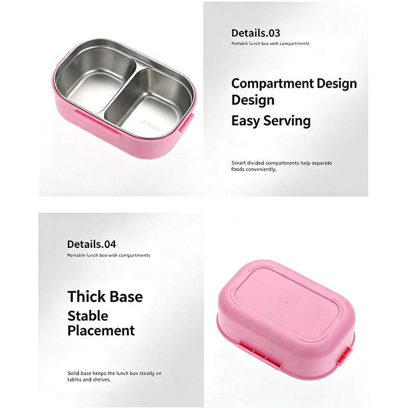 304 Stainless Steel Compartmen - Meal Prep Box ulasan dan harga