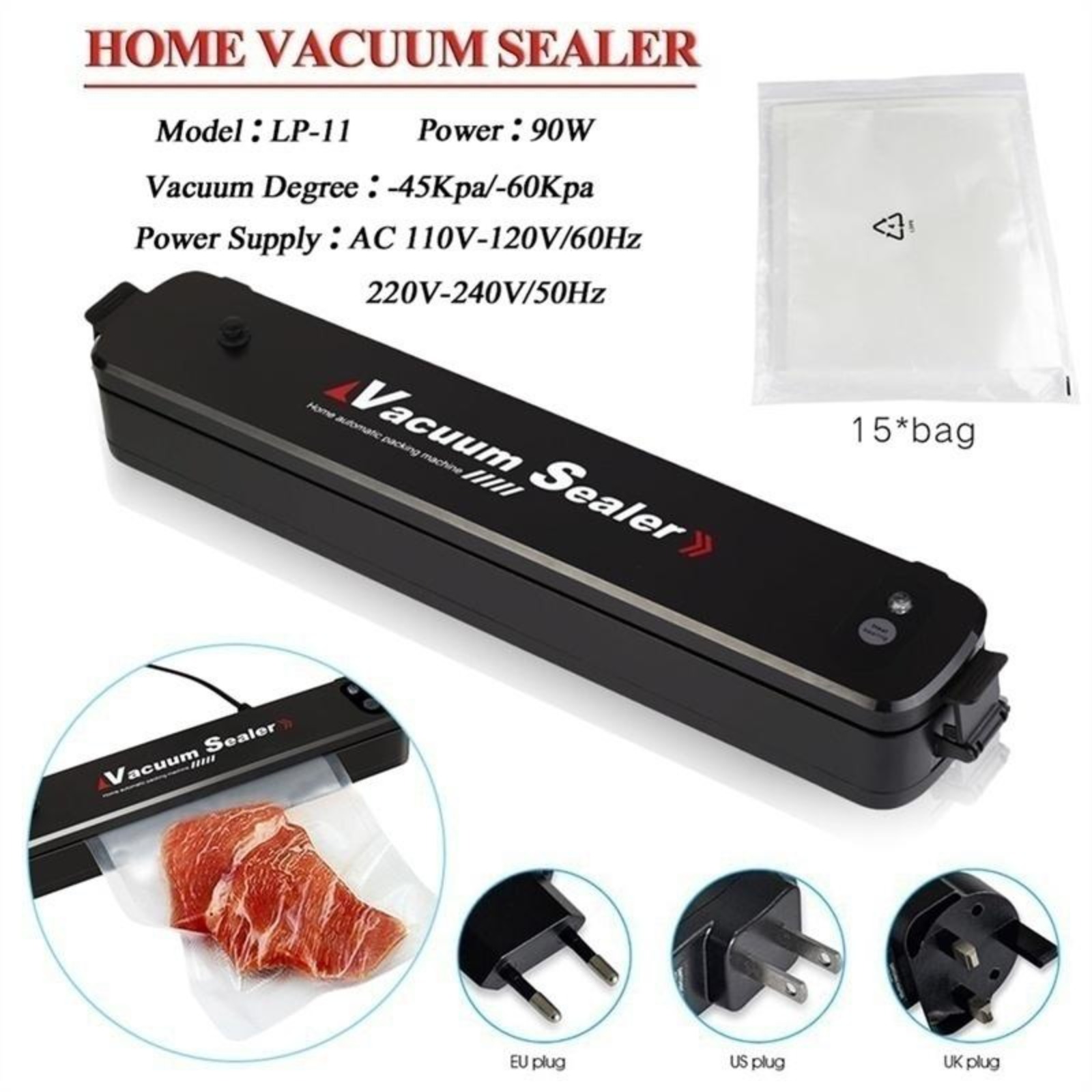 Automatic Vacuum Sealer Machin - Meal Prep Vacuum Seal ulasan dan harga