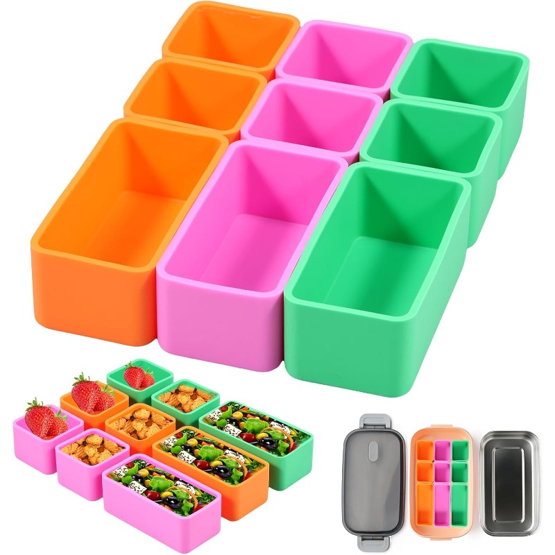 Silicone Food Box Dividers Bak - Meal Prep Box ulasan dan harga
