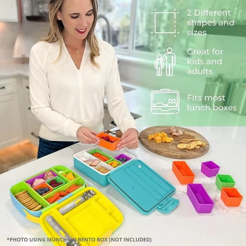 Silicone Food Box Dividers Bak - Meal Prep Box ulasan dan harga
