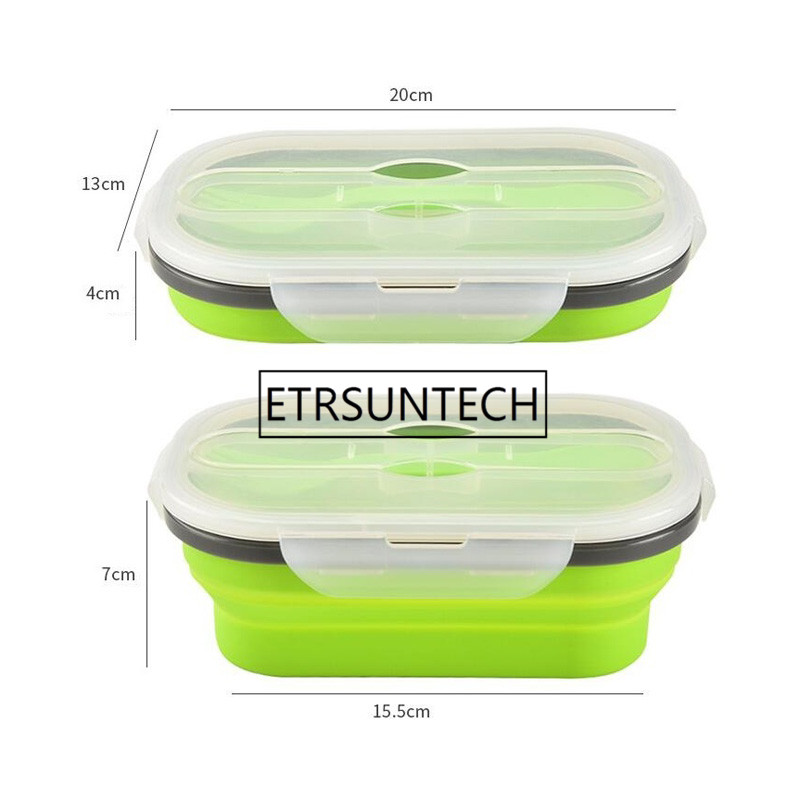 Collapsible Silicone Food Stor - Meal Prep Box ulasan dan harga