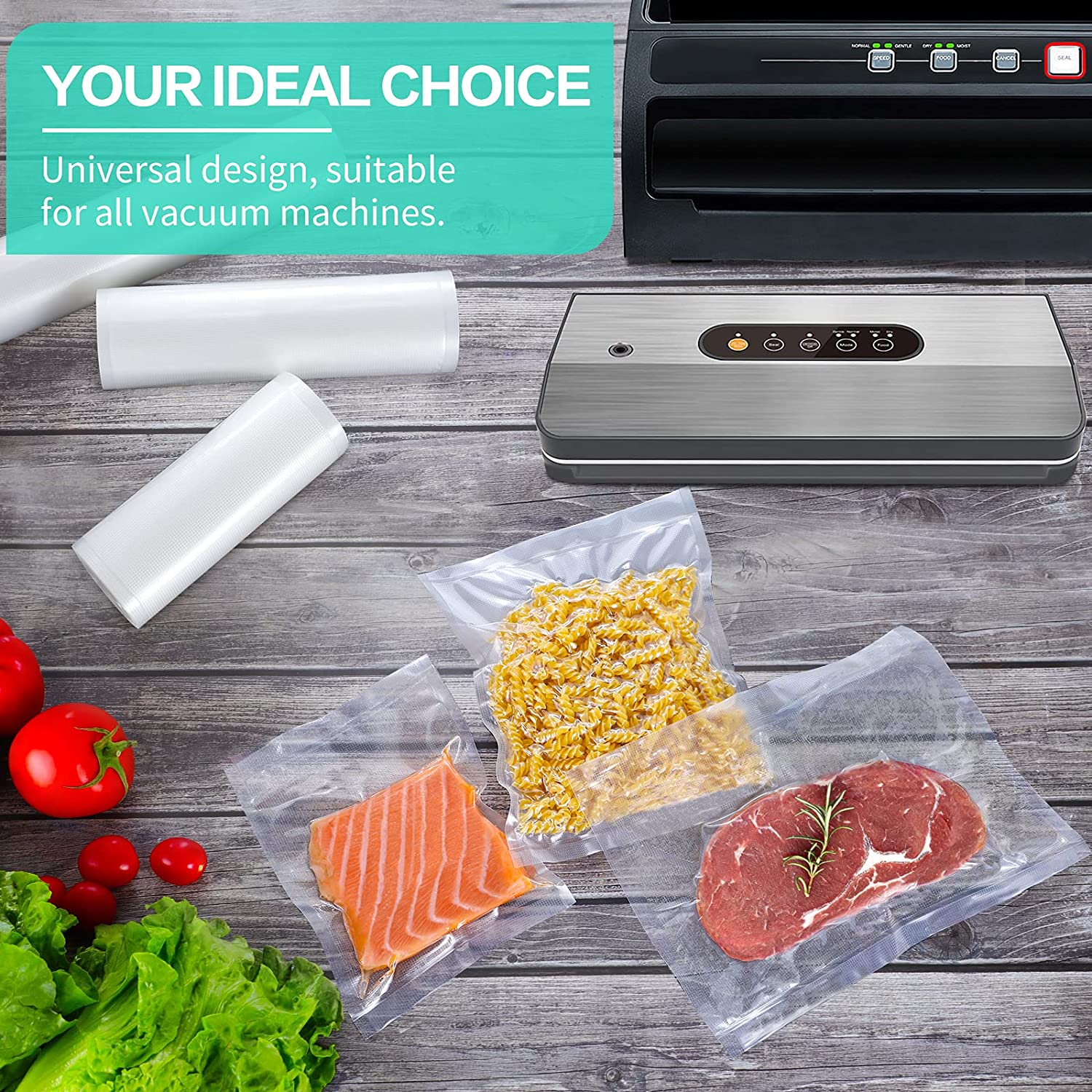 Kitchen Bags For Vacuum Food V - Meal Prep Vacuum Seal ulasan dan harga