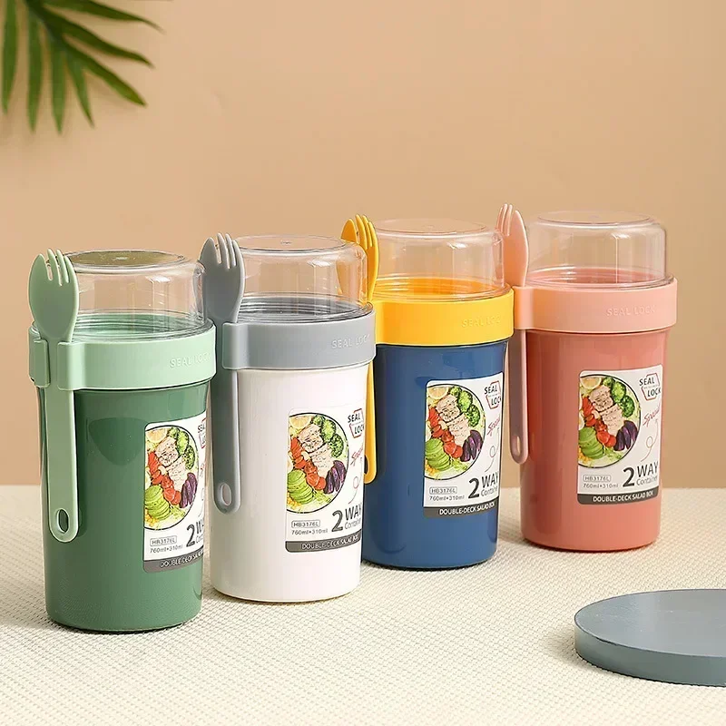 Bento Lunch Box Salad Oatmeal  - Meal Prep Box ulasan dan harga