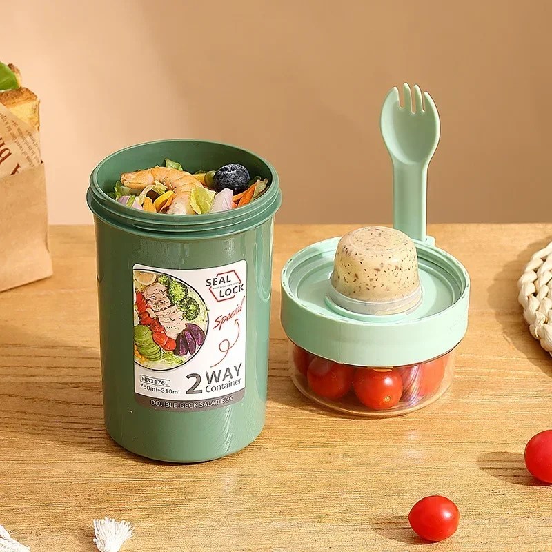 Bento Lunch Box Salad Oatmeal  - Meal Prep Box ulasan dan harga