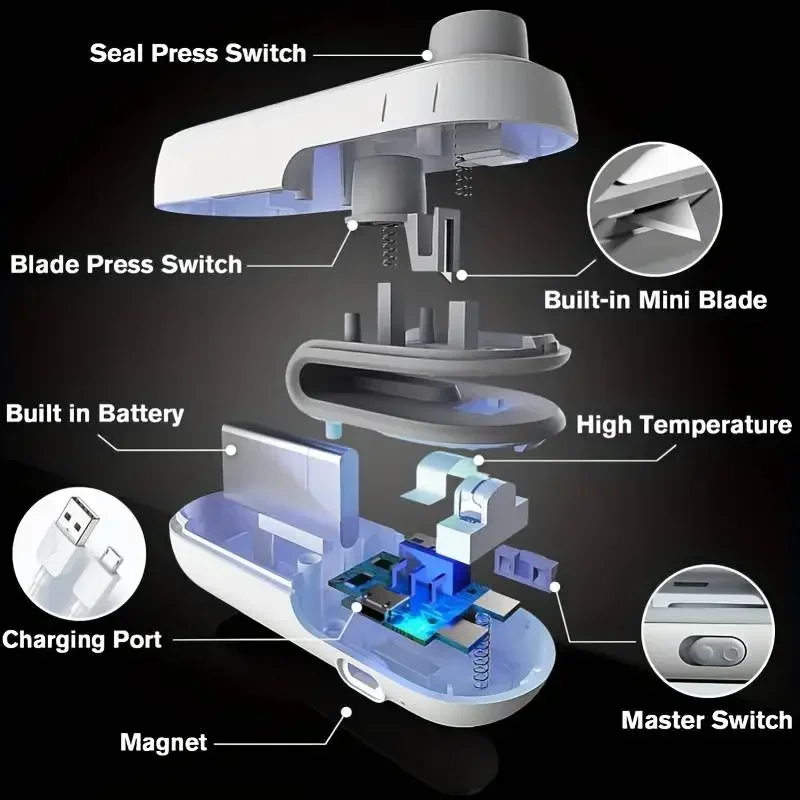 Mini Sealer 2 in 1 Sealing Cut - Meal Prep Vacuum Seal ulasan dan harga