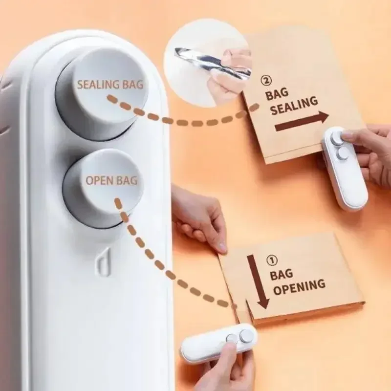 Mini Sealer 2 in 1 Sealing Cut - Meal Prep Vacuum Seal ulasan dan harga