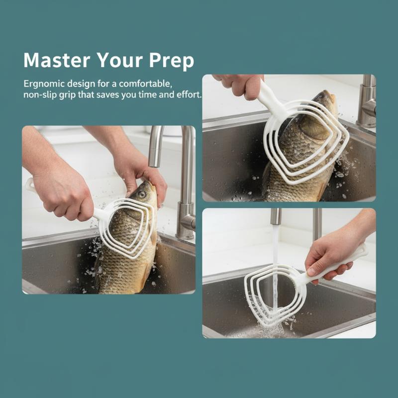 Manual Plastic Meat Scraper Fi - Meal Prep Seafood ulasan dan harga