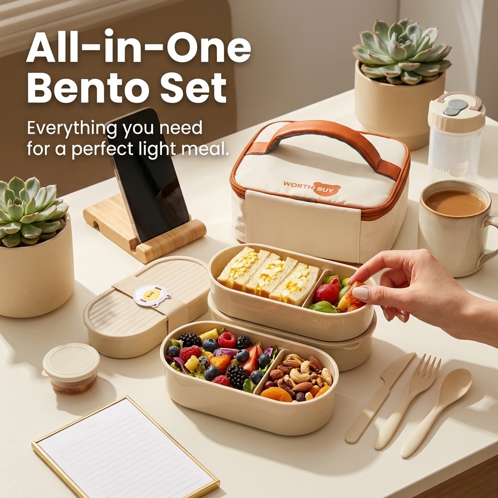 2Pcs/Set Reusable Plastic Lunc - Meal Prep Box ulasan dan harga