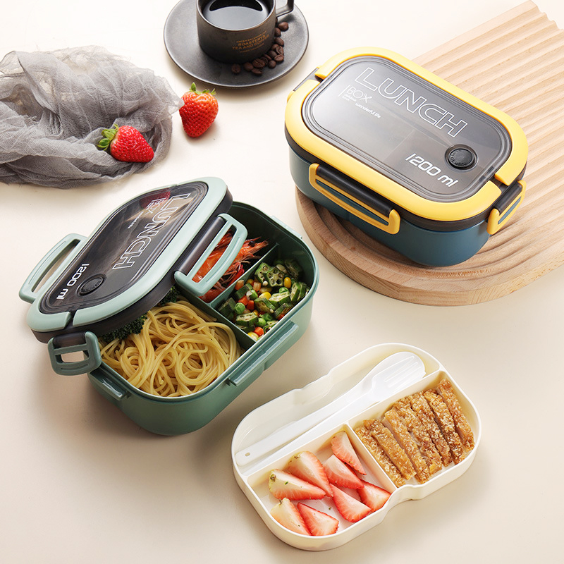Single Double-layer Lunch Box  - Meal Prep Box ulasan dan harga
