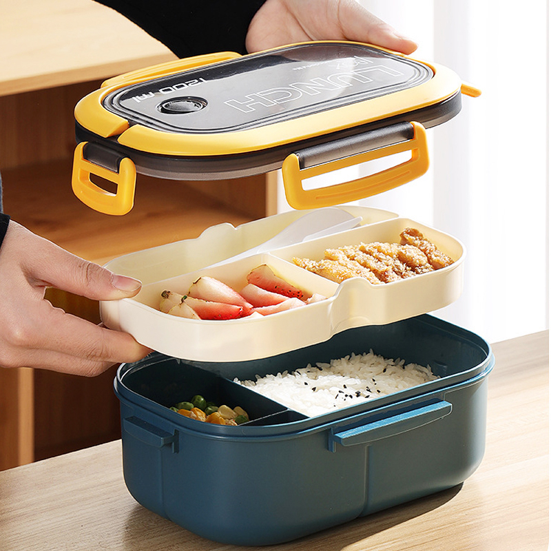 Single Double-layer Lunch Box  - Meal Prep Box ulasan dan harga