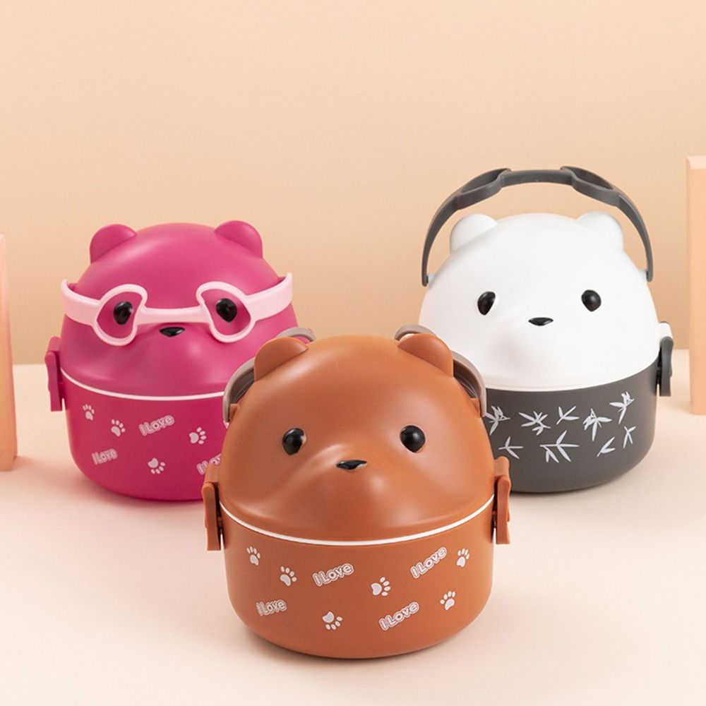 1Pcs New Eyeglass Bear Thermal - Meal Prep Box ulasan dan harga